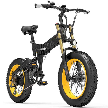 LANKELEISI X3000plus 1000w Electric Bicycle Snow Bike 48v 17.5ah Battery Ebike 20 Inch Fat Tire Electric Folding Bike