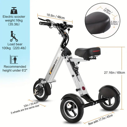 💖 Hot sale $29.9💥 🔥TopMate  3-Wheel Electric Scooter