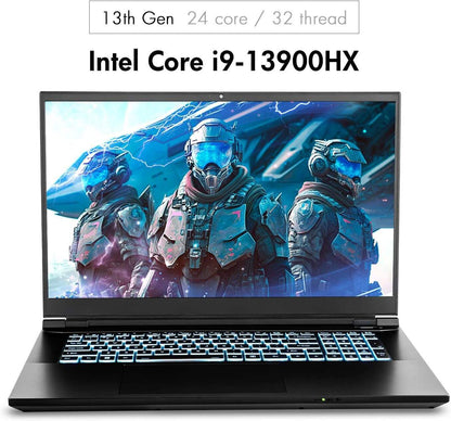 2024 Gaming Laptop, 17.3 Inch QHD 240Hz 100% DCI-P3 G-Sync, Intel i9-13900HX, RTX 4070 8GB, 64GB RAM, 2TB Gen4 NVMe SSD, Win 11