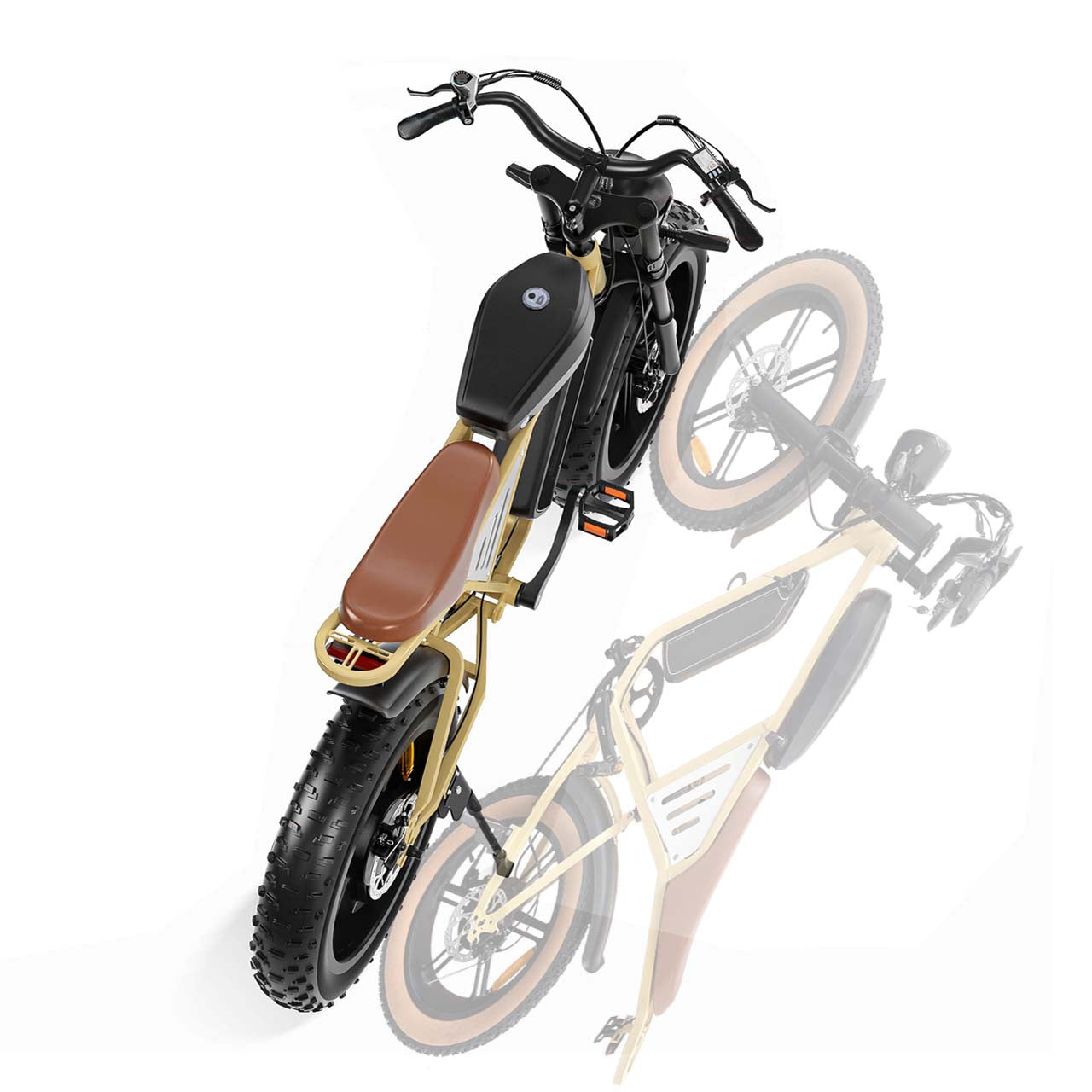 Fat Tire E-Mountainbike Pedelec All Terrain Electric Bike 100 Nm 34Ah Removable Battery