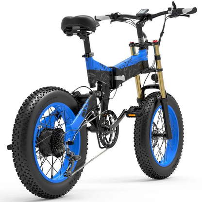 LANKELEISI X3000plus 1000w Electric Bicycle Snow Bike 48v 17.5ah Battery Ebike 20 Inch Fat Tire Electric Folding Bike