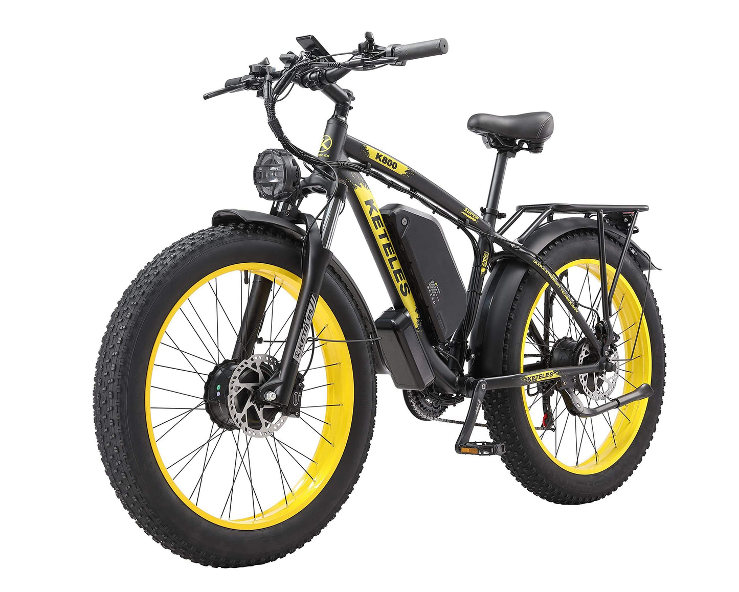 KETELES K800 2000W dual Motors Electric Bike 23AH Battery Electric 26" Inch Fat Tire E-Bike