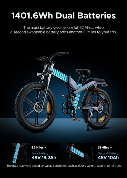 💖 Hot sale $39💥 🔥ENGWE X26 All Terrain Electric Bike All Terrain Performance Beast