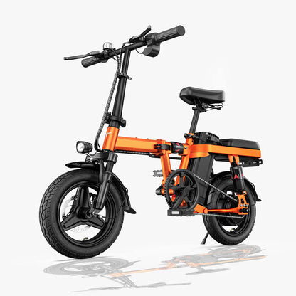 Adults E-Bike 630W Peak Motor Electric Bike Folding City Commuter Bicycle 42V 2A