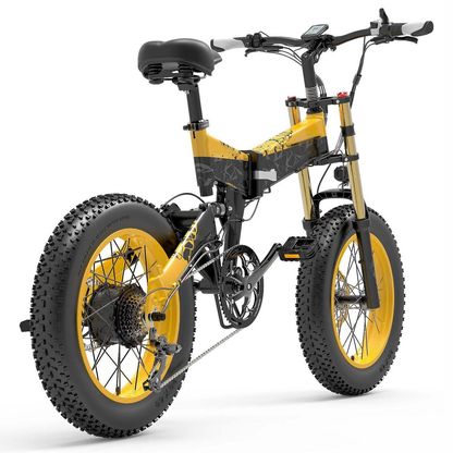 LANKELEISI X3000plus 1000w Electric Bicycle Snow Bike 48v 17.5ah Battery Ebike 20 Inch Fat Tire Electric Folding Bike