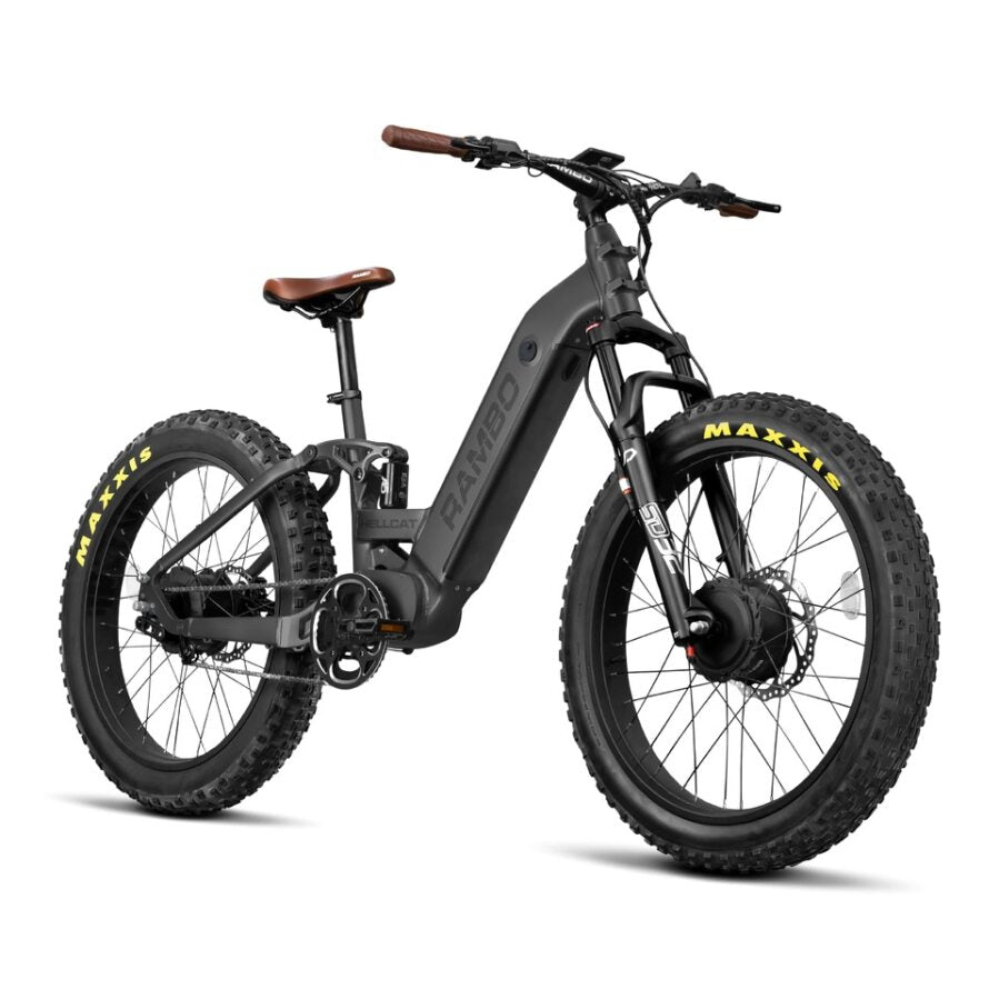 Rambo Hellcat 1000W AWD Full Suspension Electric Hunting Bike