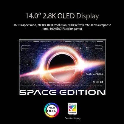 ZenBook 14X OLED Space Edition Laptop, 14” 4K 16:10 OLED Touch Display, Intel Core i9-12900H CPU, 32GB RAM, 1TB SSD, Windows 11 Pro, ZenVision Display, UX5401ZAS-XH99T